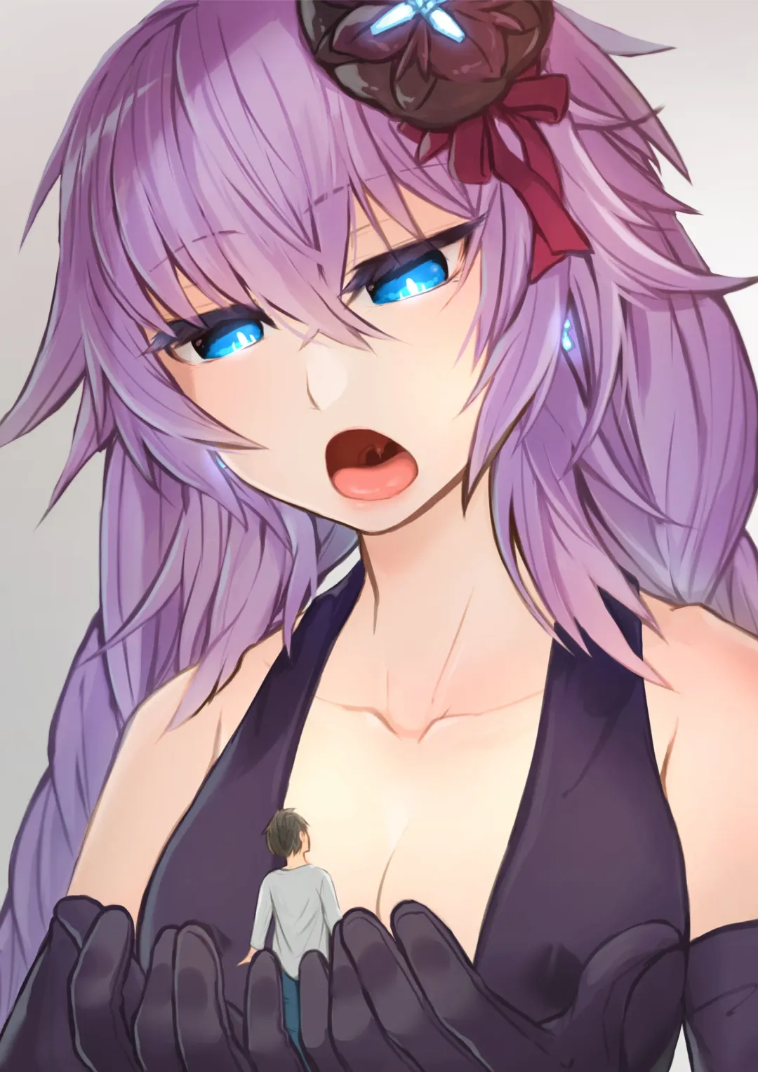 Purple Heart-sama ni Taberareru. Fhentai - Page 10