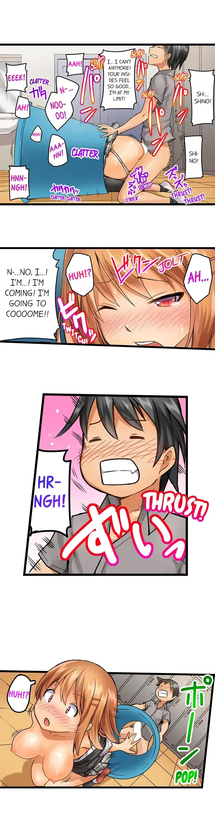 [Kintarou] Oshiri Marudashi Soku Ecchi Ugokenai no ni, Ima? Kono Mama!? | Trapped Sex in a Bucket Fhentai - Page 27