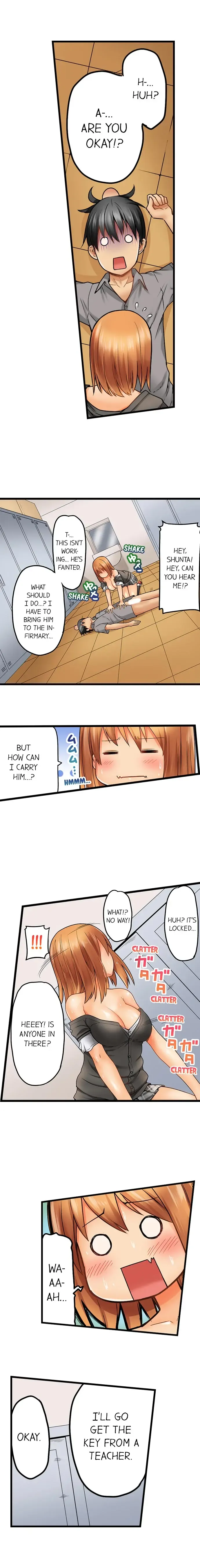 [Kintarou] Oshiri Marudashi Soku Ecchi Ugokenai no ni, Ima? Kono Mama!? | Trapped Sex in a Bucket Fhentai - Page 31