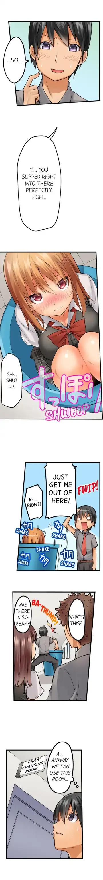 [Kintarou] Oshiri Marudashi Soku Ecchi Ugokenai no ni, Ima? Kono Mama!? | Trapped Sex in a Bucket Fhentai - Page 7