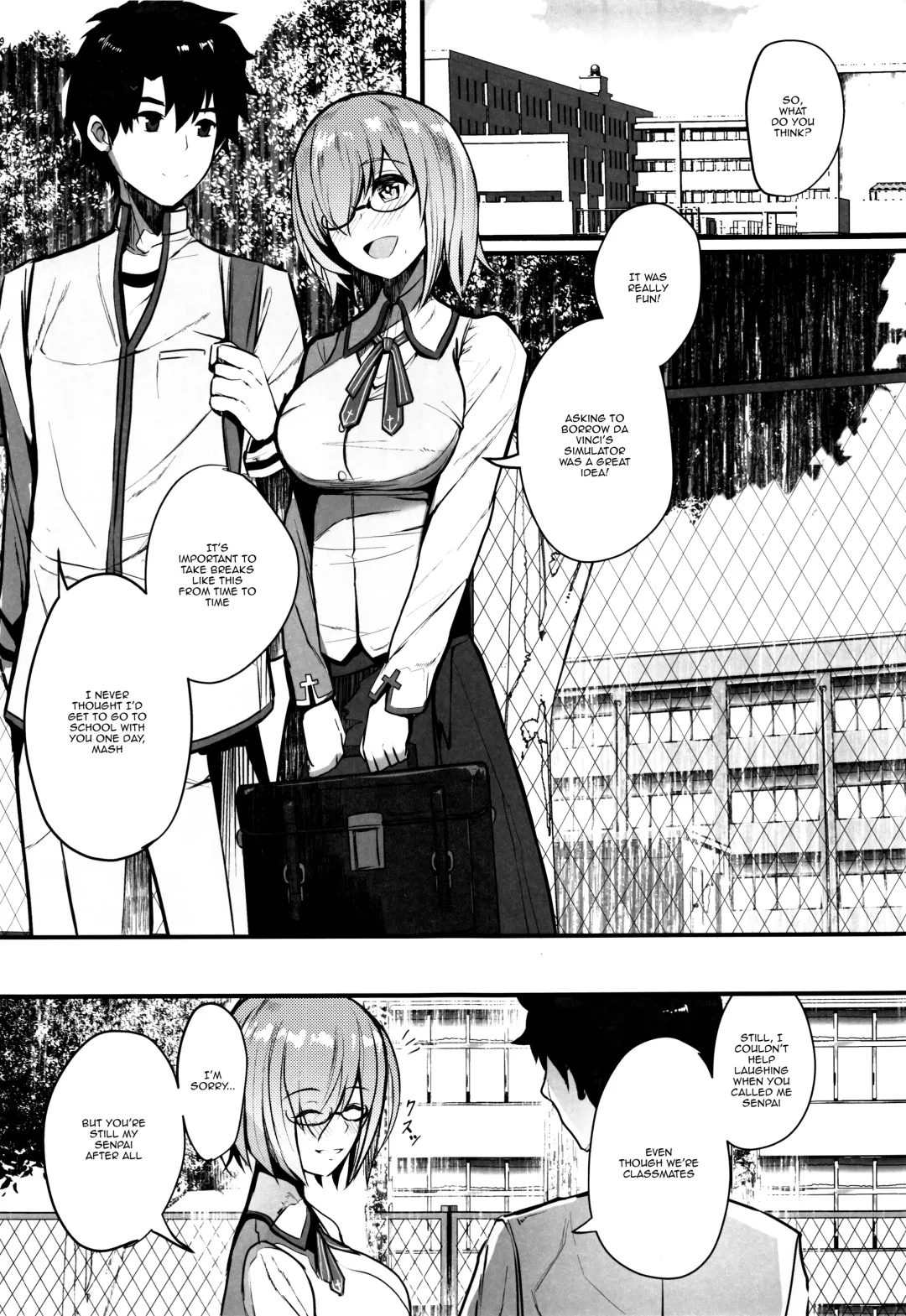 [Untue] Mash to Koukou Seikatsu Seifuku Hatsu Ecchi Hen | Having a Lewd Highschool Life With Mash Fhentai.net - Page 2