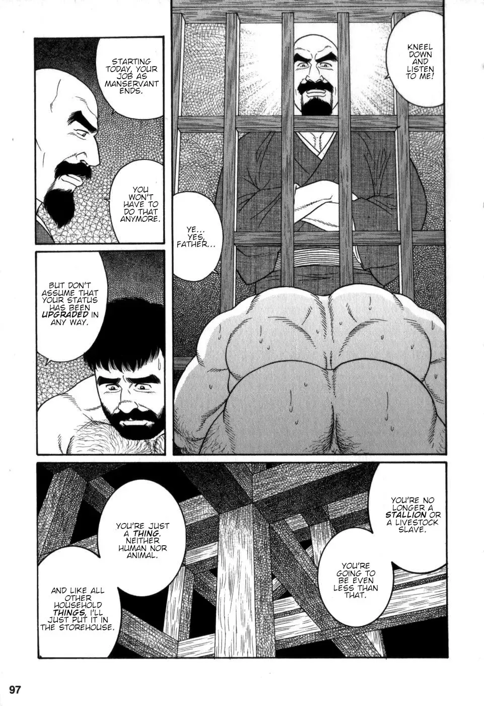 [Tagame Gengoroh] Gedou no Ie Chuukan | House of Brutes Vol. 2 Ch. 3 Fhentai - Page 27