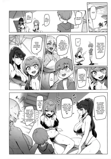 [Sian] Odekake Shita no wa H na Gal Onee-chan-tachi to no Umi deshita | Visiting the beach with the lewd gal onee-sans Fhentai - Page 22