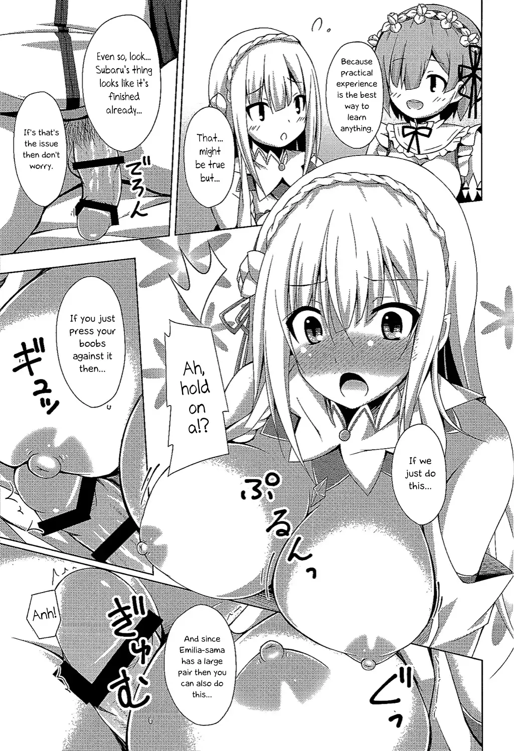 [Narumi Yuu] Oshiete Rem Sensei - Emilia-tan to Manabu Hajimete no SEX | Teach me, Rem-sensei! An introduction to sex with Emilia-tan Fhentai - Page 12