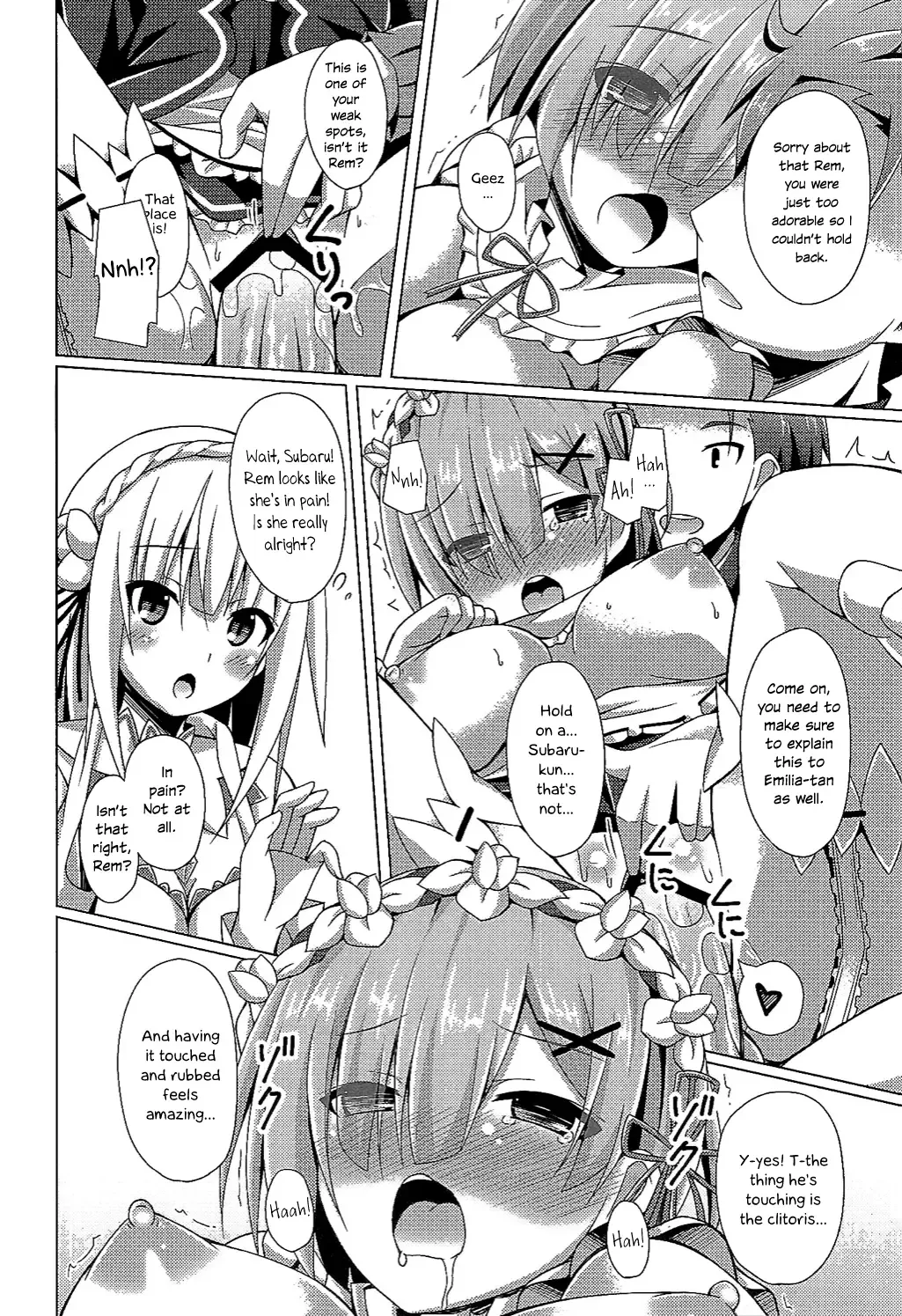 [Narumi Yuu] Oshiete Rem Sensei - Emilia-tan to Manabu Hajimete no SEX | Teach me, Rem-sensei! An introduction to sex with Emilia-tan Fhentai - Page 9
