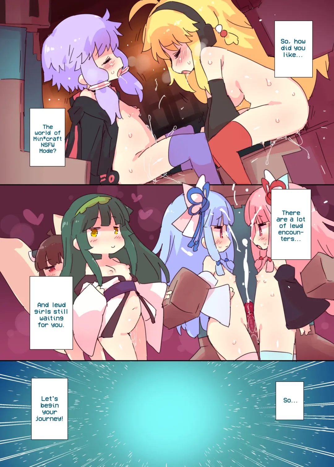 [Petenshi] Ecchi na M*necraft Goannai Bon | M*necraft: NSFW Mode (decensored) Fhentai - Page 10