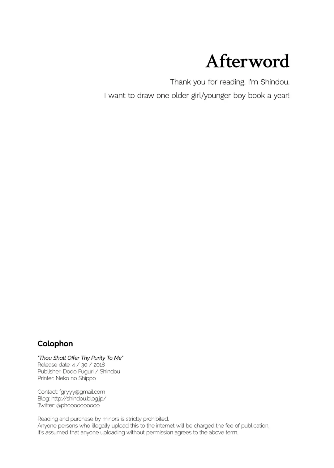 [Shindou] Thou Shalt Giveth Thy Purity To Me Fhentai - Page 23