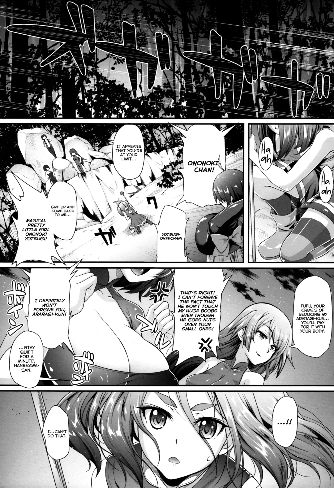 [Yakumi Benishouga] Pachimonogatari Part 11: Yotsugi Magika Fhentai - Page 3