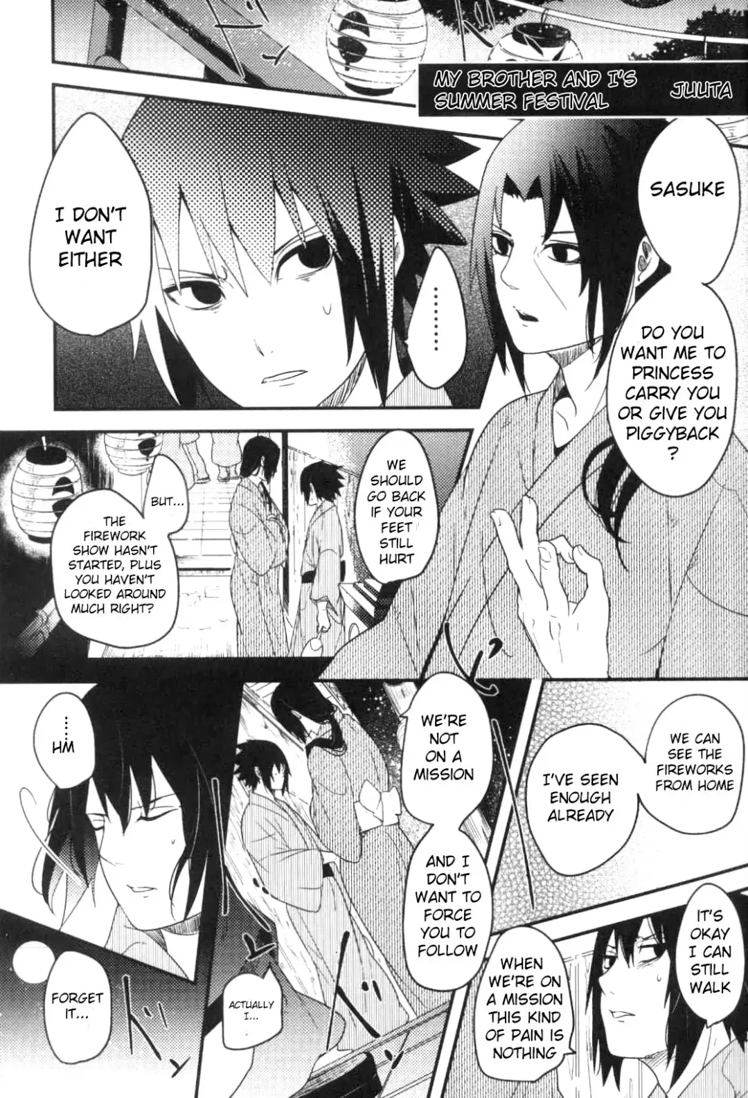 [Jyuuta] Ore to Nii-san no Natsumatsuri Fhentai - Page 2