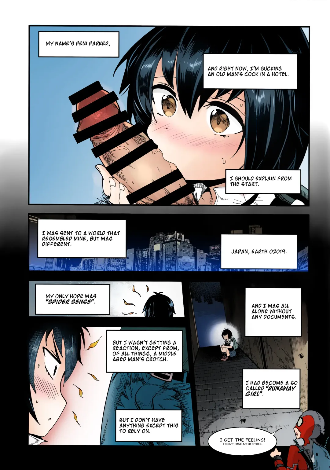 [Nakasone Haiji] Peni Parker no Usui Hon ni wa Ooinaru Sekinin ga Tomonau | Peni Parker's Thin Book Comes with great Responsibility Fhentai.net - Page 6