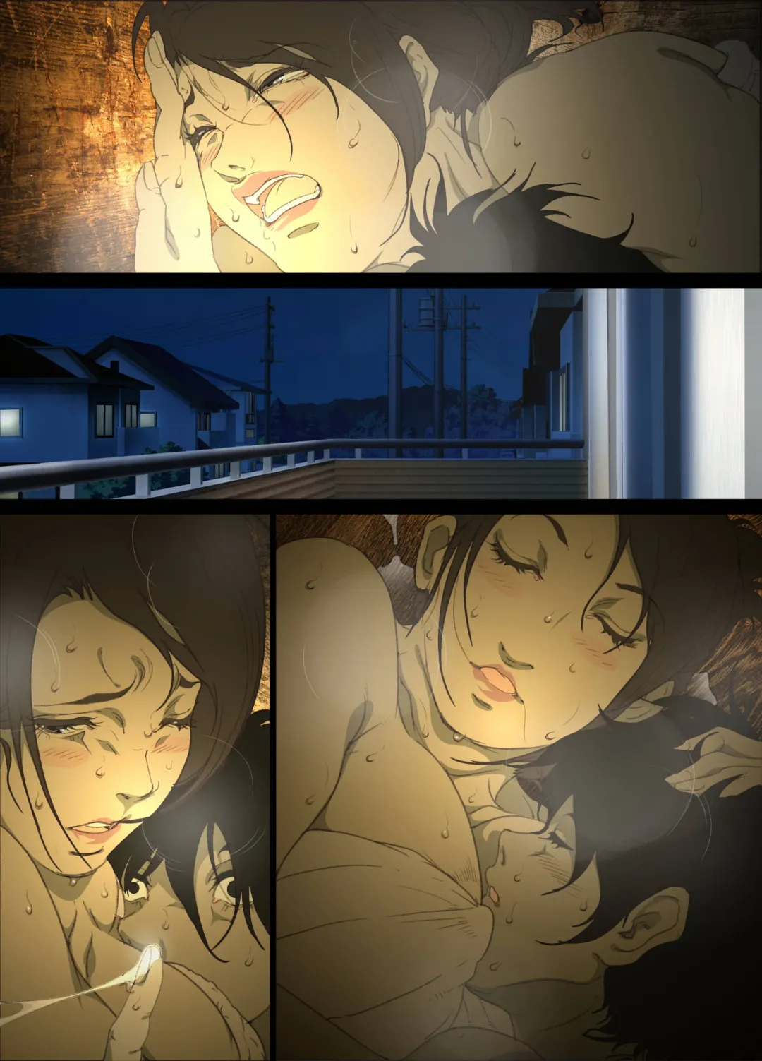 [Junk Kameyoko] Seieki Mamire no Tansu no Naka ni Tojikomerareta Zenra Oyako no Nurunuru Mitchaku Kinshinsoukan | 被關在滿是精液的櫃子中的全裸母子的貼身濕潤近親相姦 Fhentai - Page 49