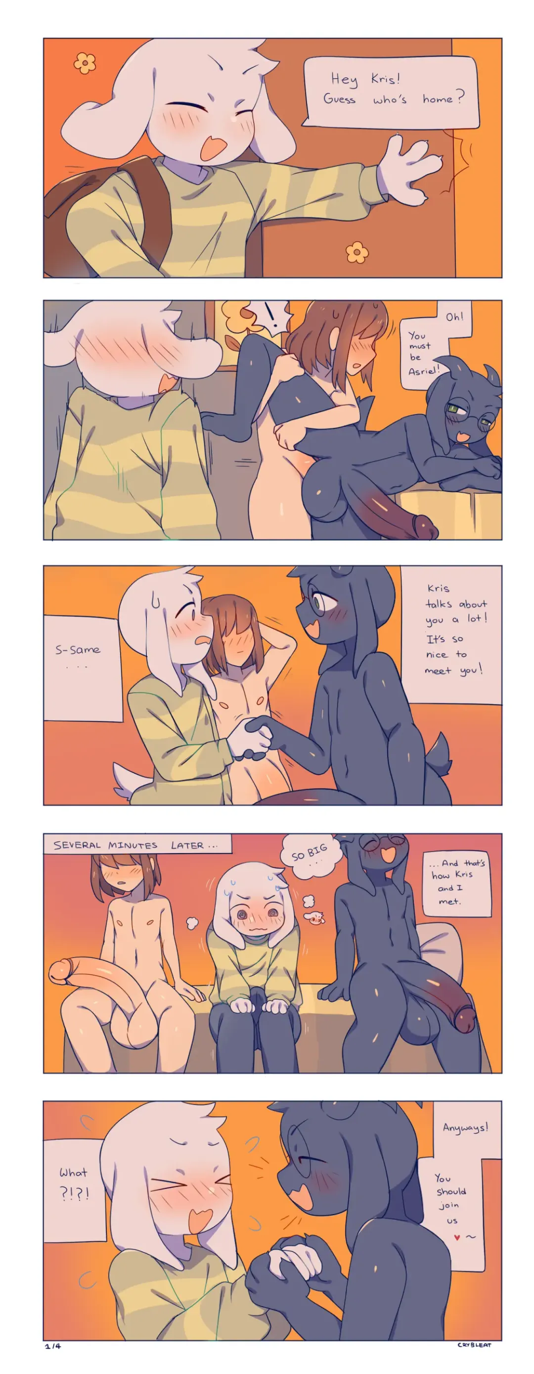 [Crybleat] Asriel Gangbang Fhentai.net - Page 1