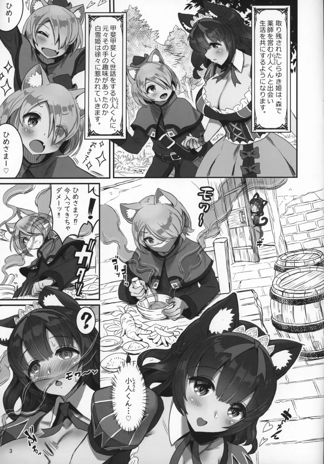 [Sakurai Shizuku] Kemomimi Douwashuu Shirayukihime-chan Fhentai - Page 3