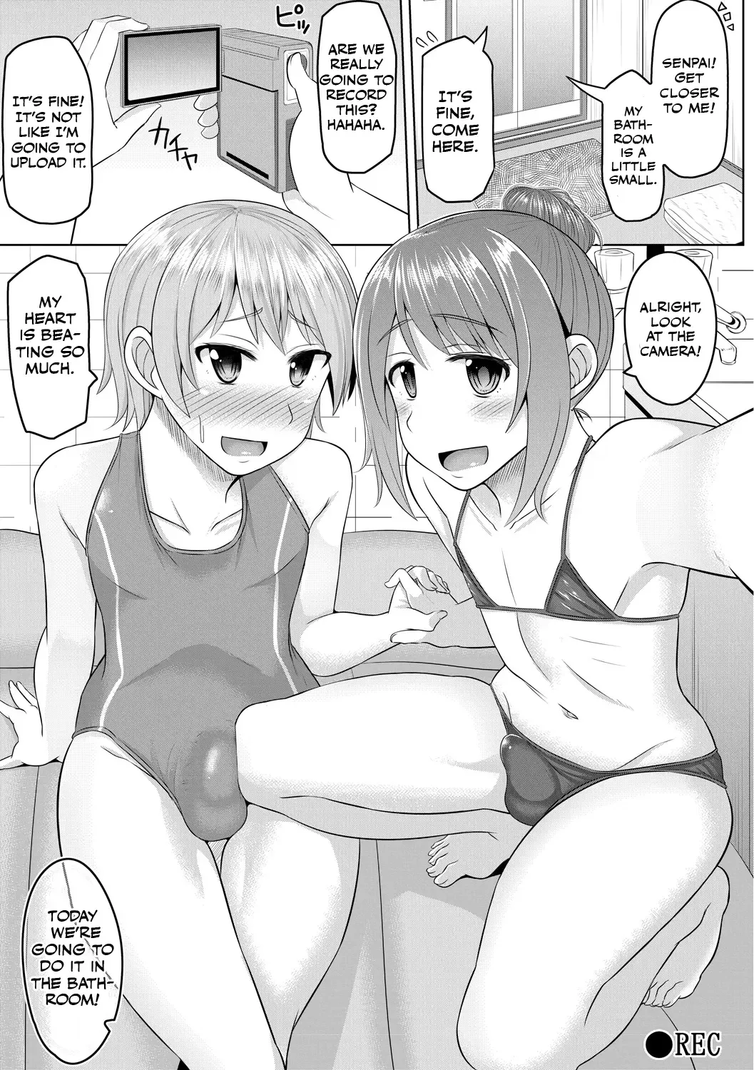 [Kanimaru] Cosplay Otokonoko-tachi ~ Ushiro no Ana ni Iretai Kankei Ch. 2 Senpai to Ofuroba Nurunuru Ecchi Fhentai - Page 3