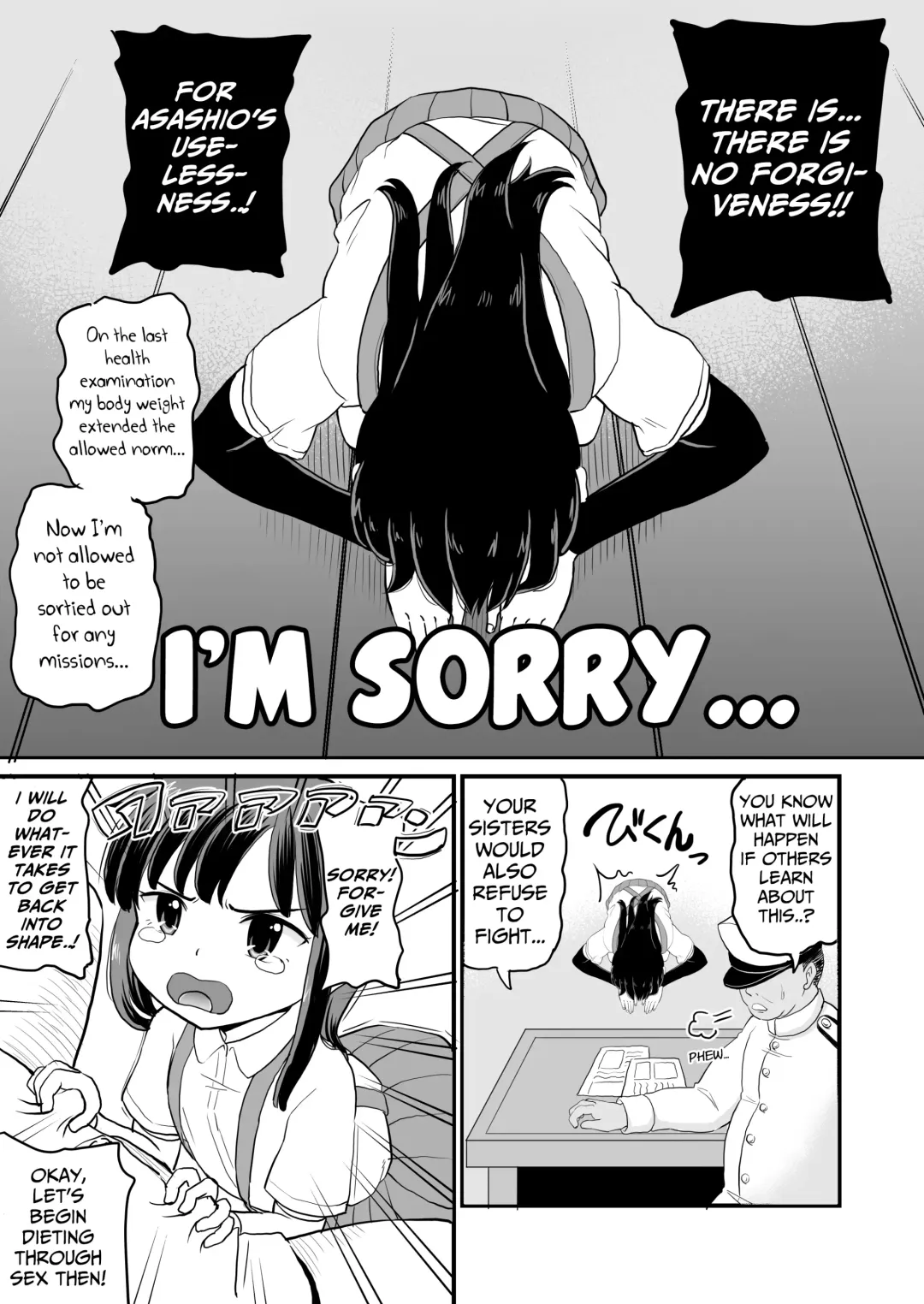 [Takku] Asashio wa Futottemasen!! | Asashio is not Fat !! Fhentai - Page 3
