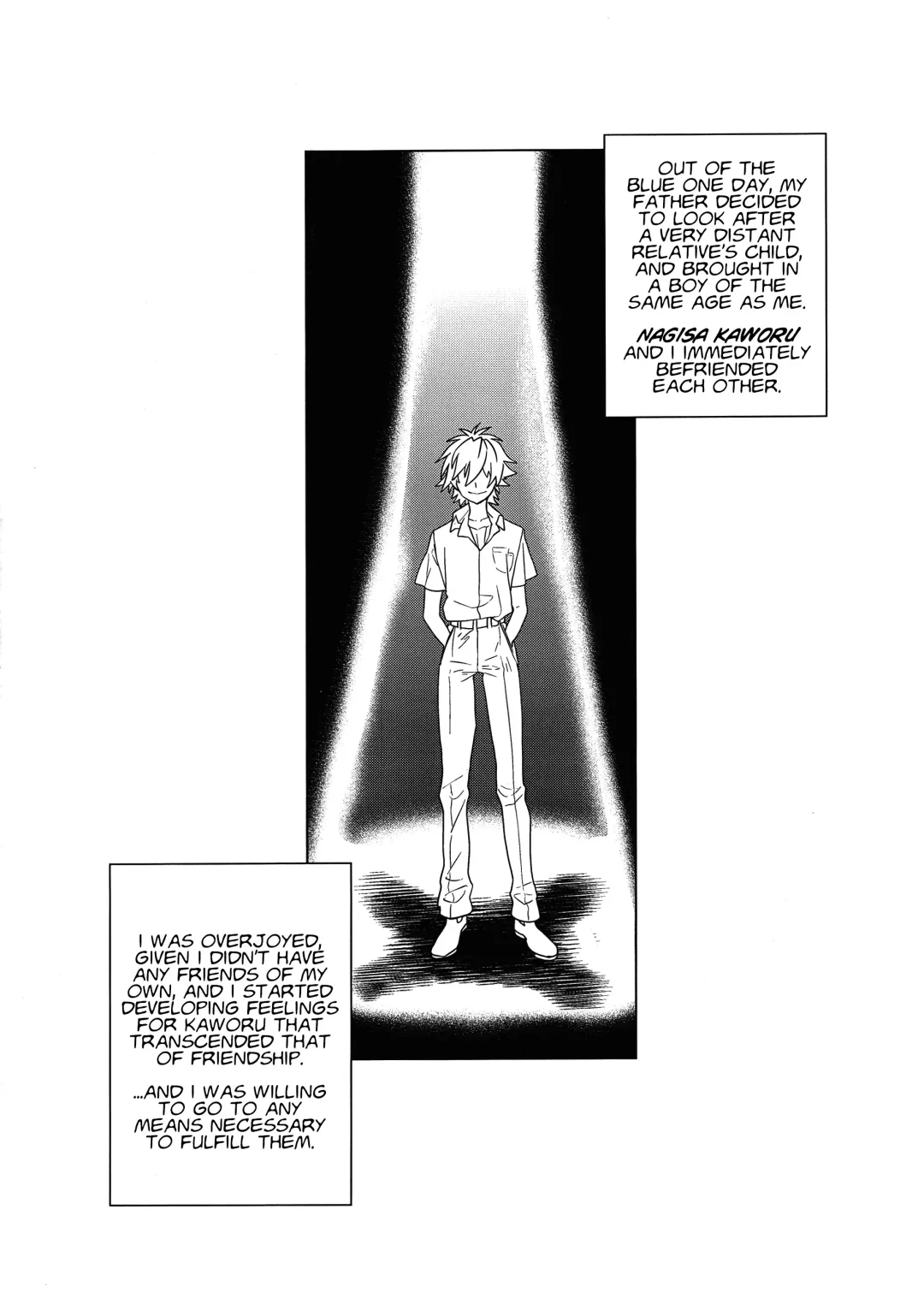 [Munomerikun] Ore no Koto o Ikari Shinji da to Omoikomu Saimin ni Kakatta Nagisa Kaworu-kun wa Mechamecha Yasashii ~Ore no Beautiful World~ Fhentai.net - Page 3