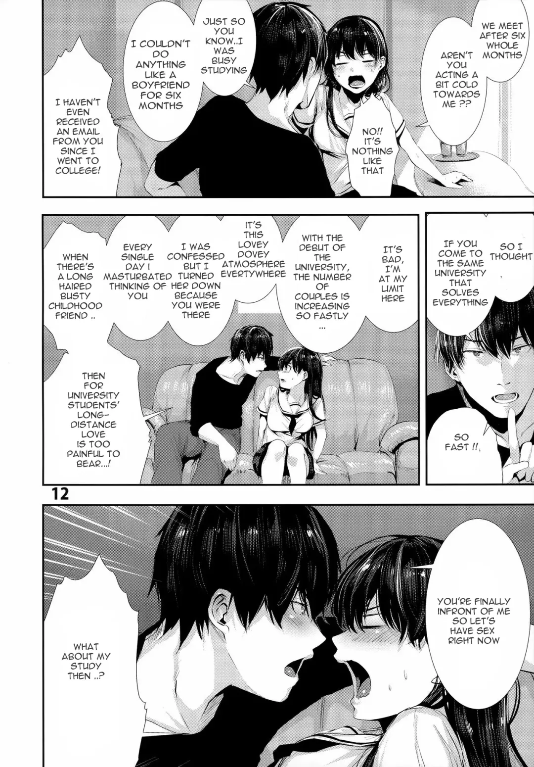 [Bota Mochito] Osananajimi Ecchi | Sex with my Childhood Friend Fhentai - Page 11