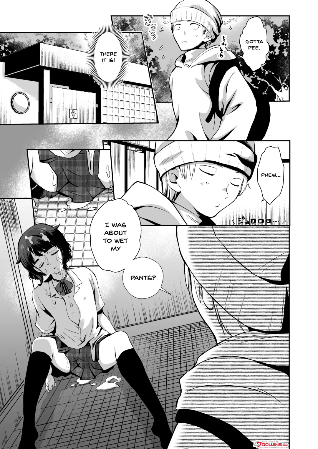 [Taguchi Monyata] Toilet ni Ittara SeJiru Mamire no Otokonoko ga Taorete Ita no de Toriaezu Irete Mita | When I Went To The Bathroom I Found A Trap Covered In Cum On The Ground So I Thought I'd Try Fucking Him Fhentai.net - Page 4