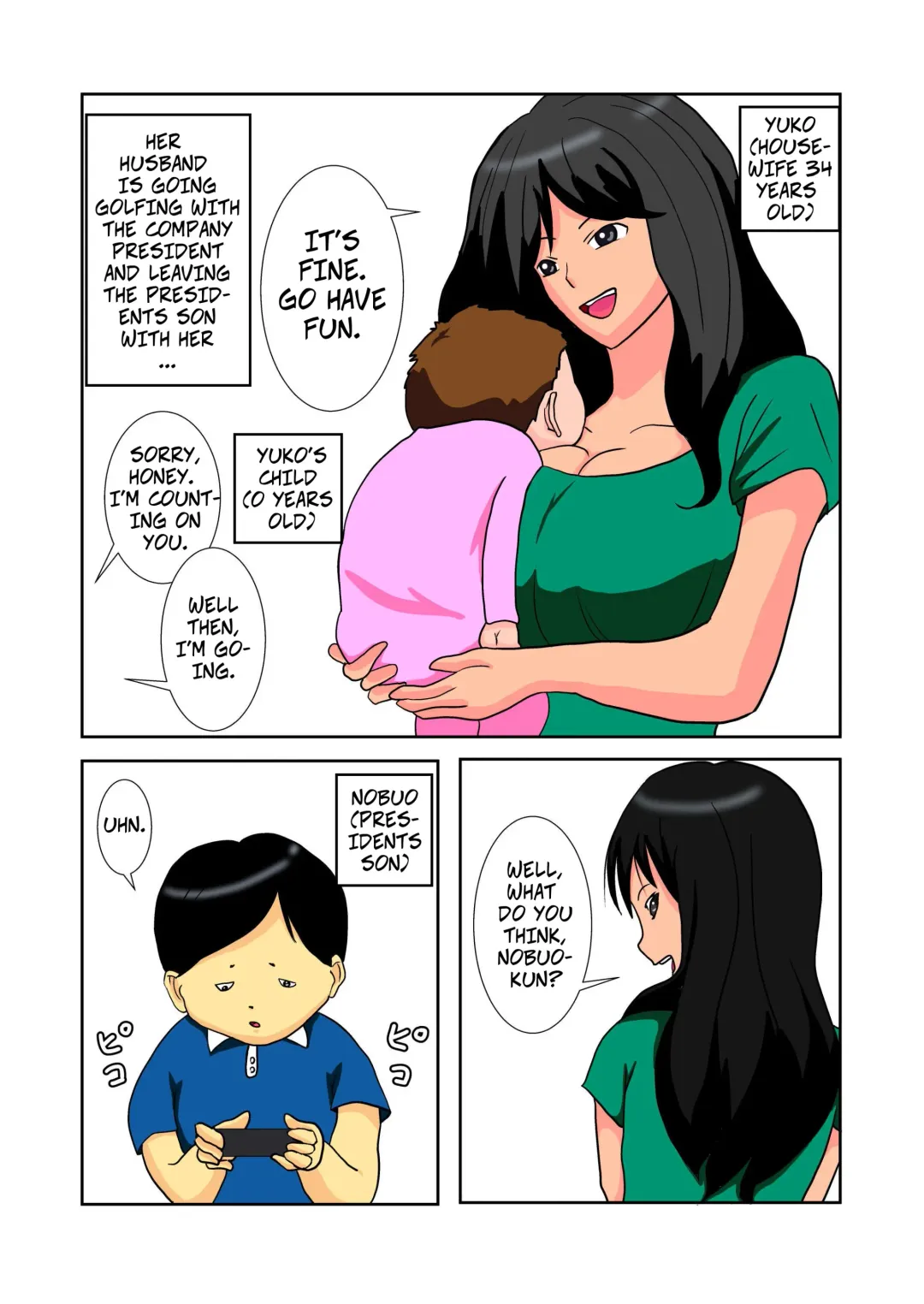 Shachou no Musuko o Azukattara Bonyuu o Suwareta Bakari ka.. | I was breastfeeding when the Boss's son... Fhentai.net - Page 2