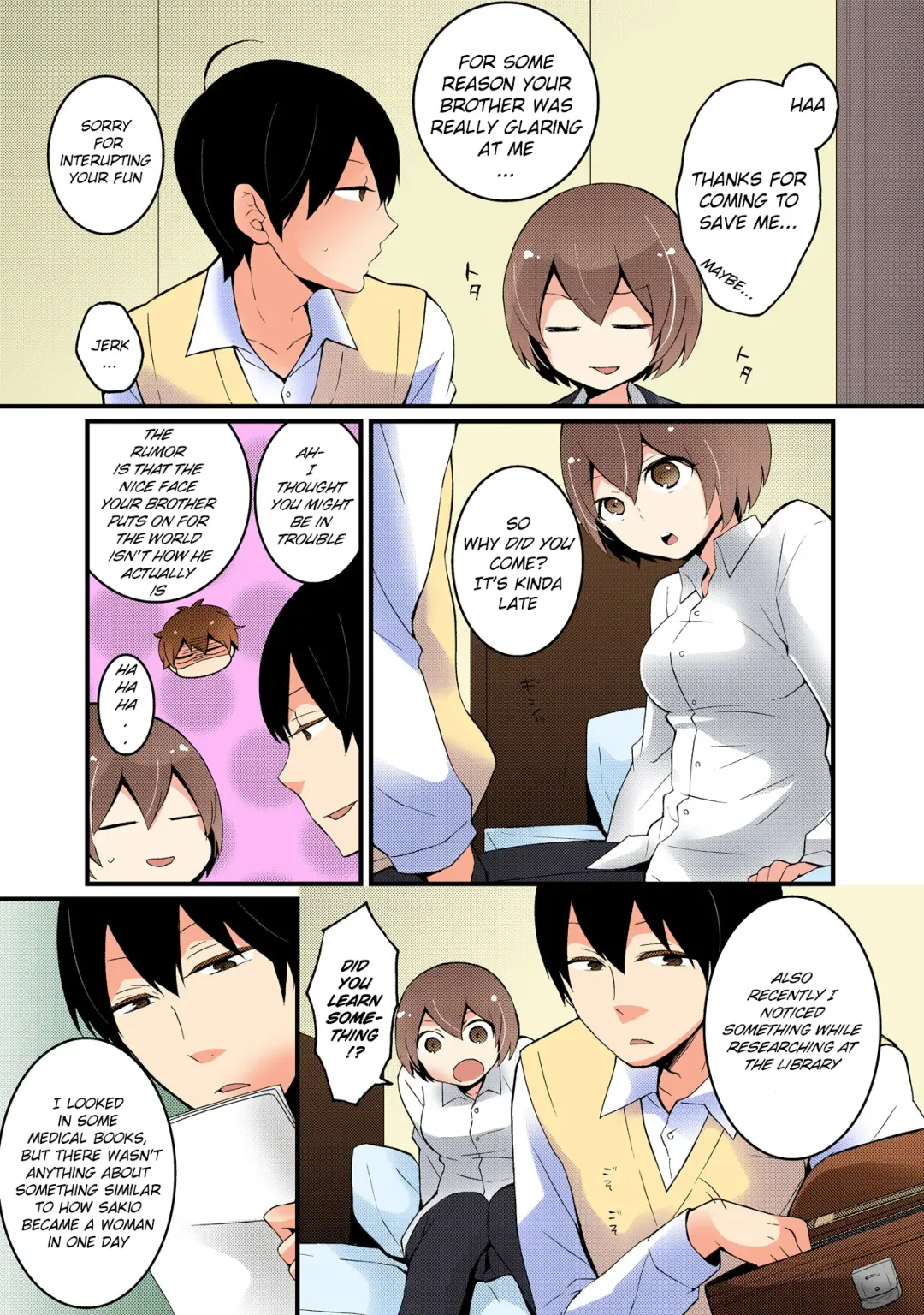 [Nagata Maria] Totsuon! ~Totsuzen Onnanonko Ni Natta No De, Ore No Oppai Monde Mimasen Ka? | Totsuon! Since I've Abruptly Turned Into a Girl, Won't You Fondle My Boobs? Fhentai - Page 4