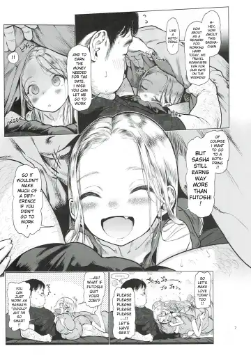 [Haguhagu] Sasha-chan to Asa kara Love Love Noumitsu Ecchi no Yatsu Fhentai - Page 6