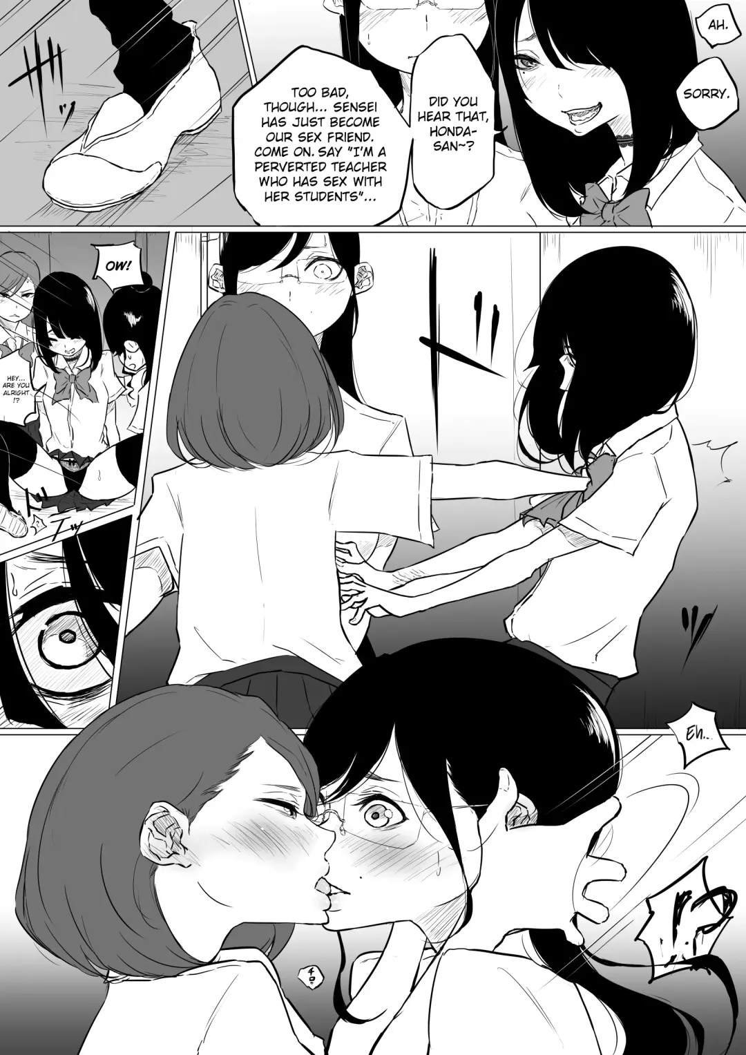 [Pandacorya] Sousaku Yuri: Les Fuuzoku Ittara Tannin ga Dete Kita Ken | I Went to a Lesbian Brothel and My Teacher Was There Fhentai - Page 11