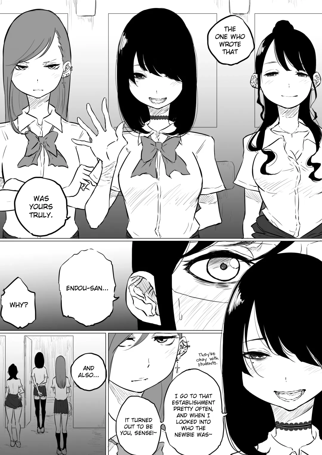 [Pandacorya] Sousaku Yuri: Les Fuuzoku Ittara Tannin ga Dete Kita Ken | I Went to a Lesbian Brothel and My Teacher Was There Fhentai - Page 7