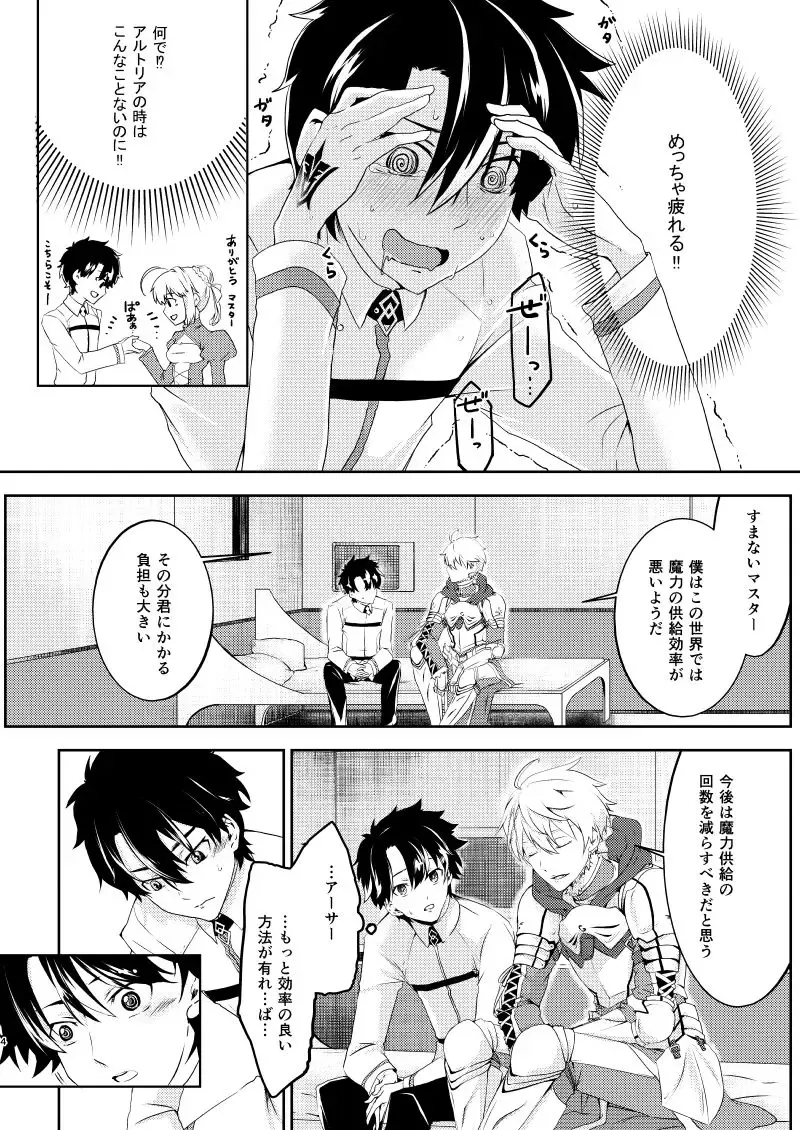 Uchidea no Kishi-ou to Master Kimi ga Ecchi na Maryoku Kyoukyuu Suru Fhentai.net - Page 3