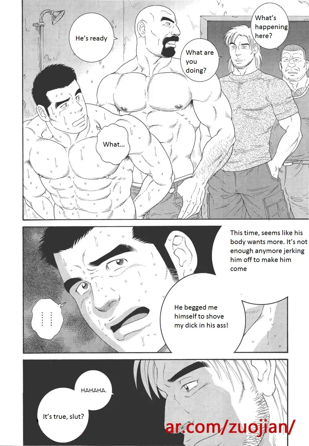 [Tagame Gengoroh] Dorei Choukyou Gasshuku | Slave Training Summer Camp Fhentai - Page 134