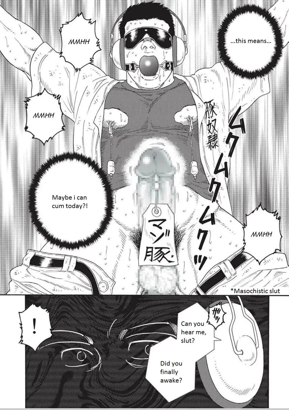 [Tagame Gengoroh] Dorei Choukyou Gasshuku | Slave Training Summer Camp Fhentai - Page 150