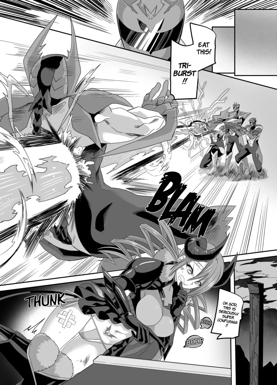 [Kouji] Saikyou no Seigi no Hero wa Kagami no Naka de wa Saijaku no Kaijin | The Strongest Hero of Justice is the Weakest Villain in the Mirror Fhentai - Page 3