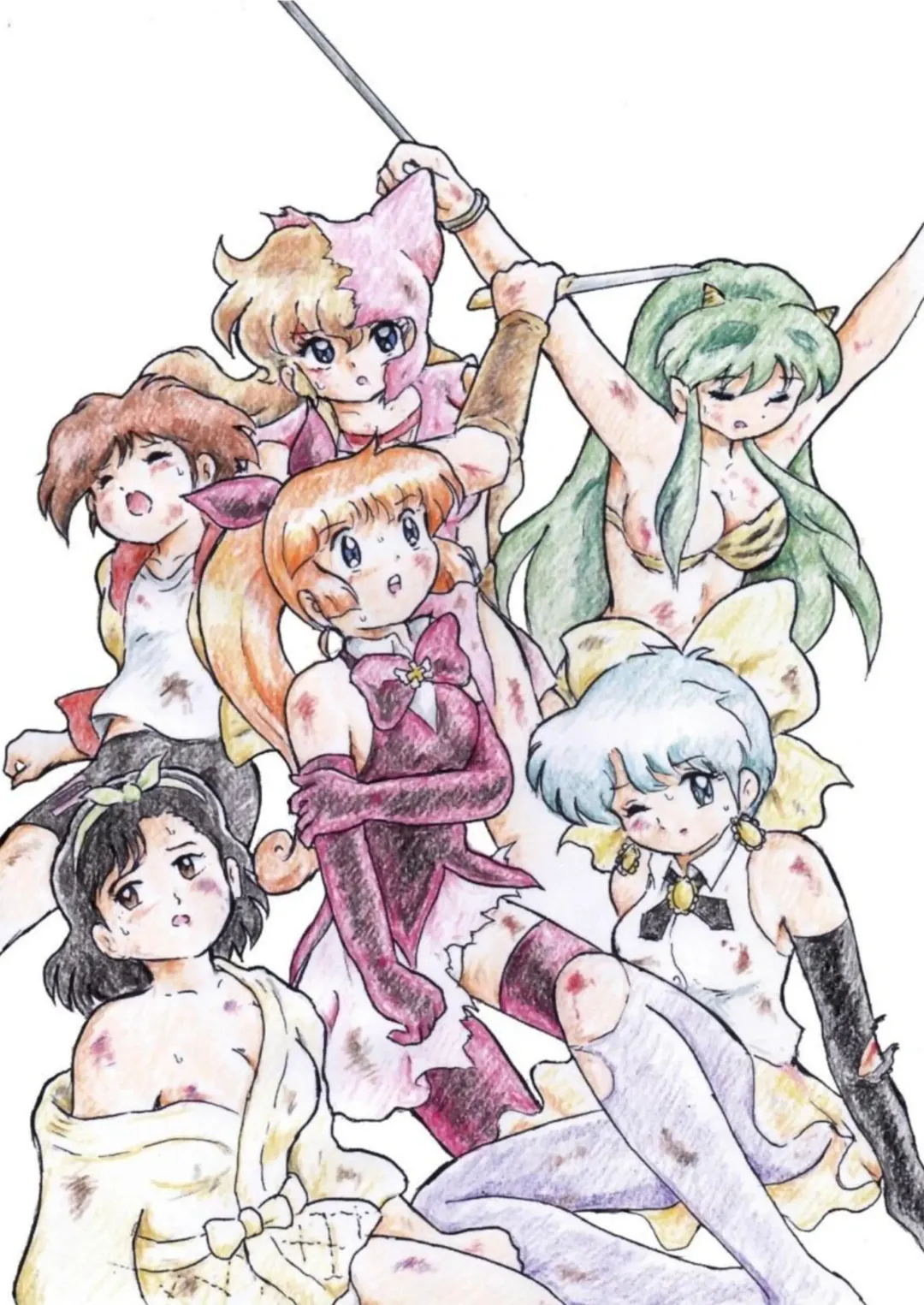 [Tyoujiya] Natsukashi no Anime Heroine Ryona & Ryoujoku Rough Gashuu Fhentai - Page 3