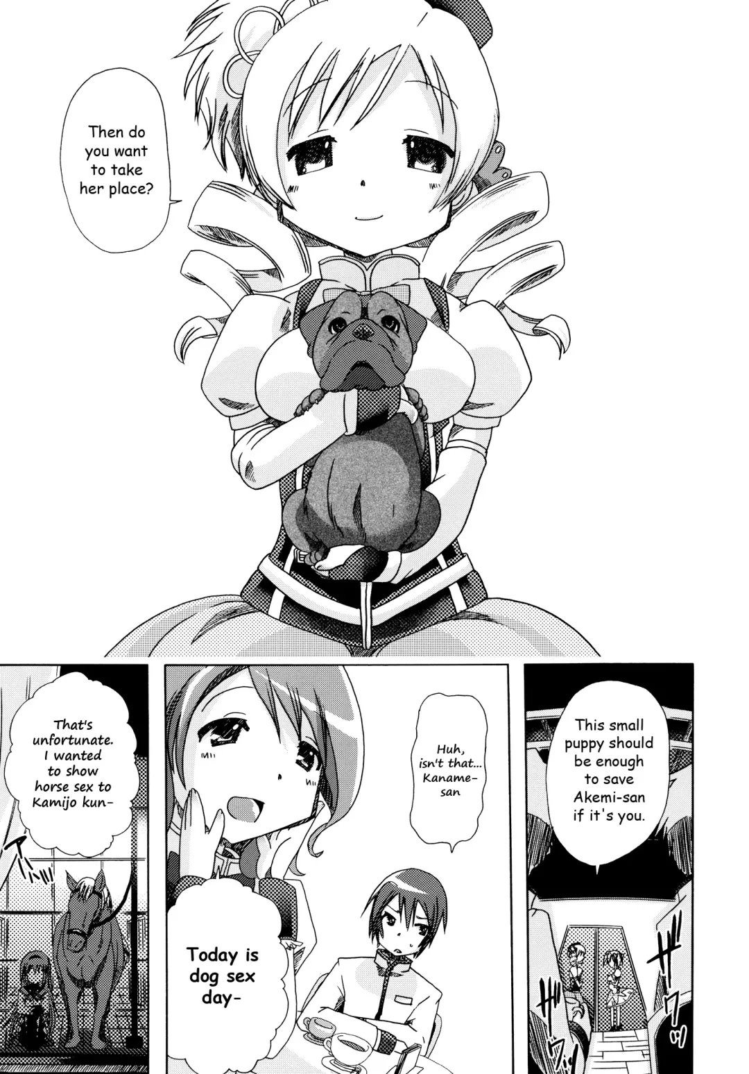 [Chikiko] pleco-de;T ★ Juukan Madoka Magica | Bestiality Madoka Magica Fhentai.net - Page 12