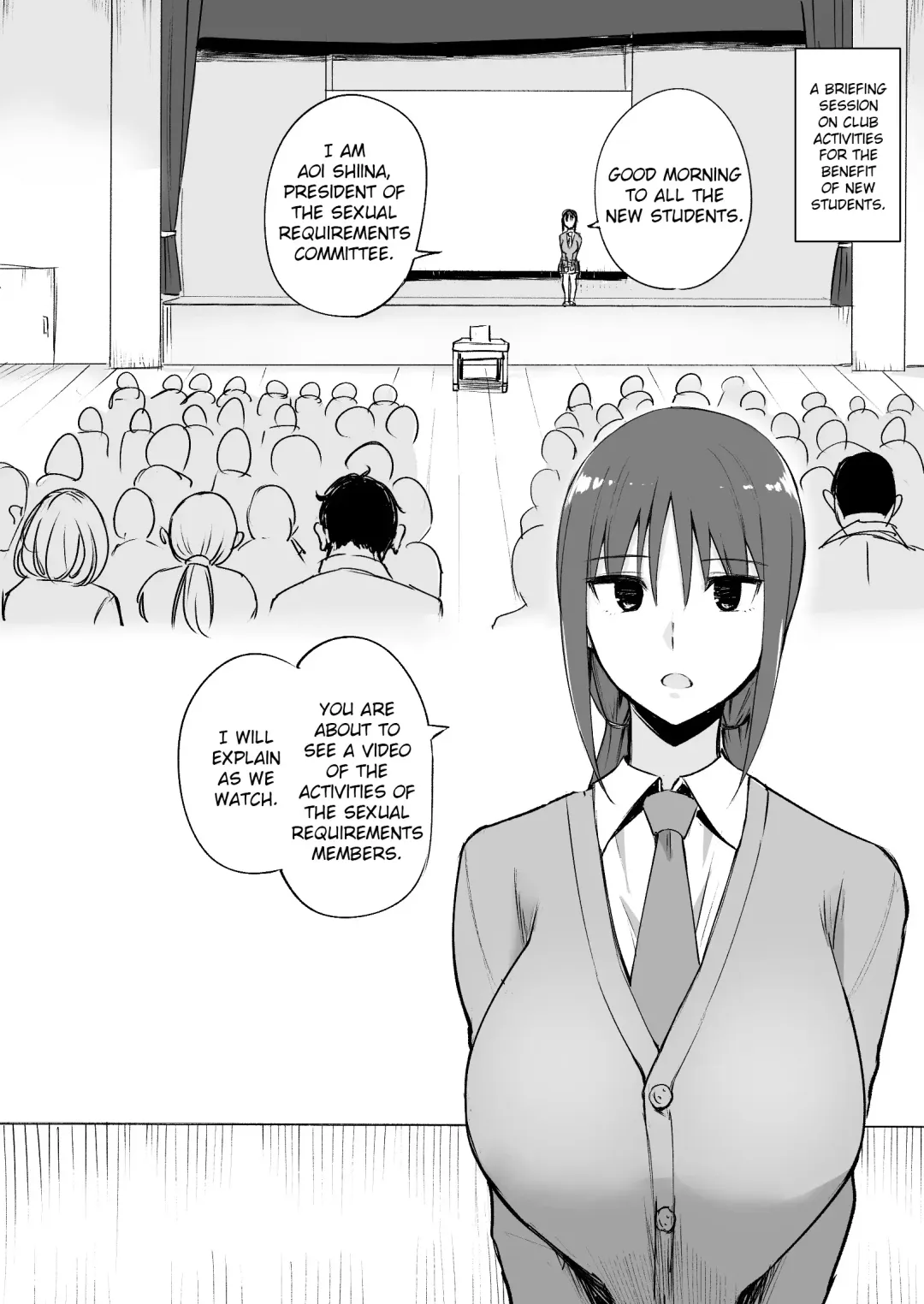 [P No Ji] Seishori Iin no Katsudou Setsumeikai | An Explanation of the Duties of a Sexual Requirements Committee Member Fhentai.net - Page 2