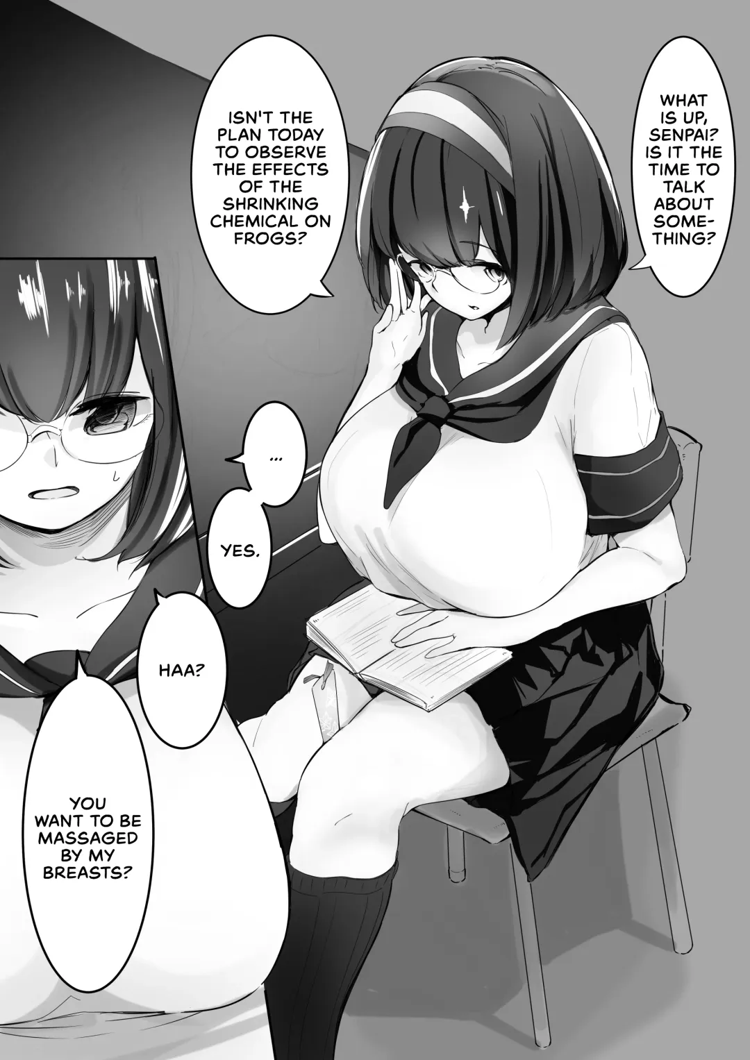 [Marushamo] Houkago no Kyoushitsu de Kouhai to Fhentai - Page 1