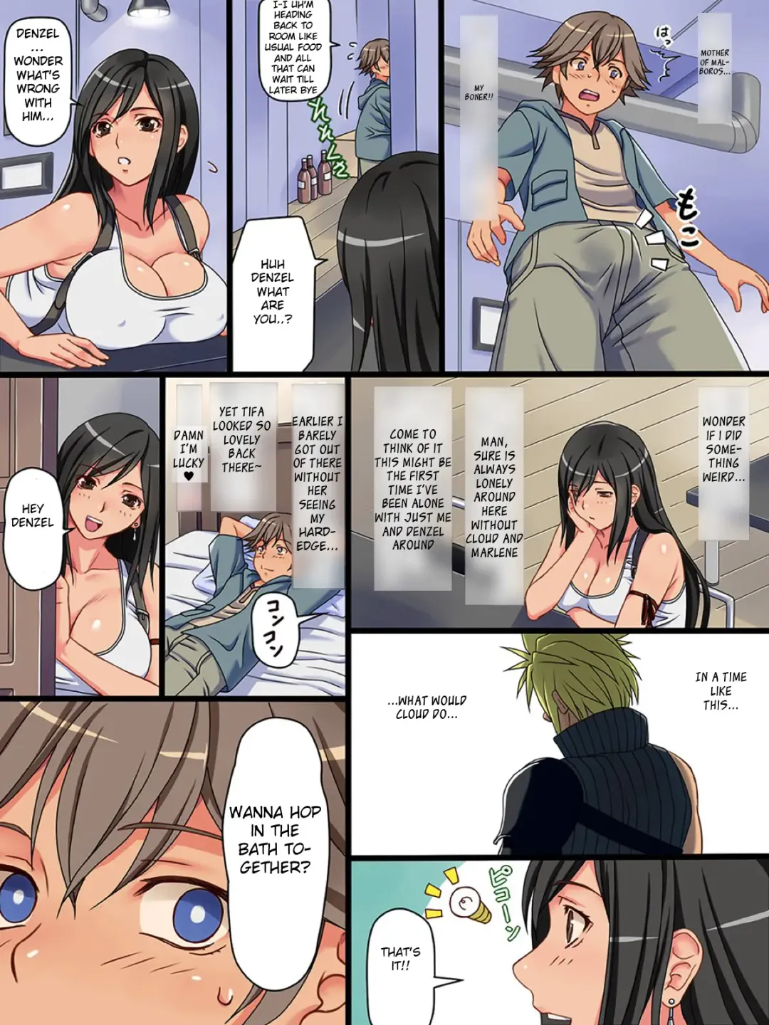 [Switch 01] Tifa to Denzel no Hadaka no Tsukiai | Tifa and Denzel's Nude Hangout Fhentai - Page 4