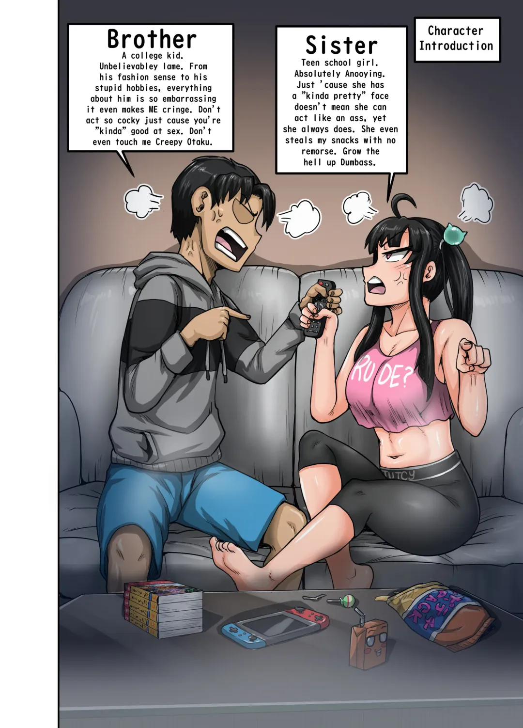 [Juna Juna Juice] Mukatsuku Imouto wa Chanto Shikaranakucha!! | Annoying (Step) Sister Needs to be Scolded!! Fhentai - Page 2