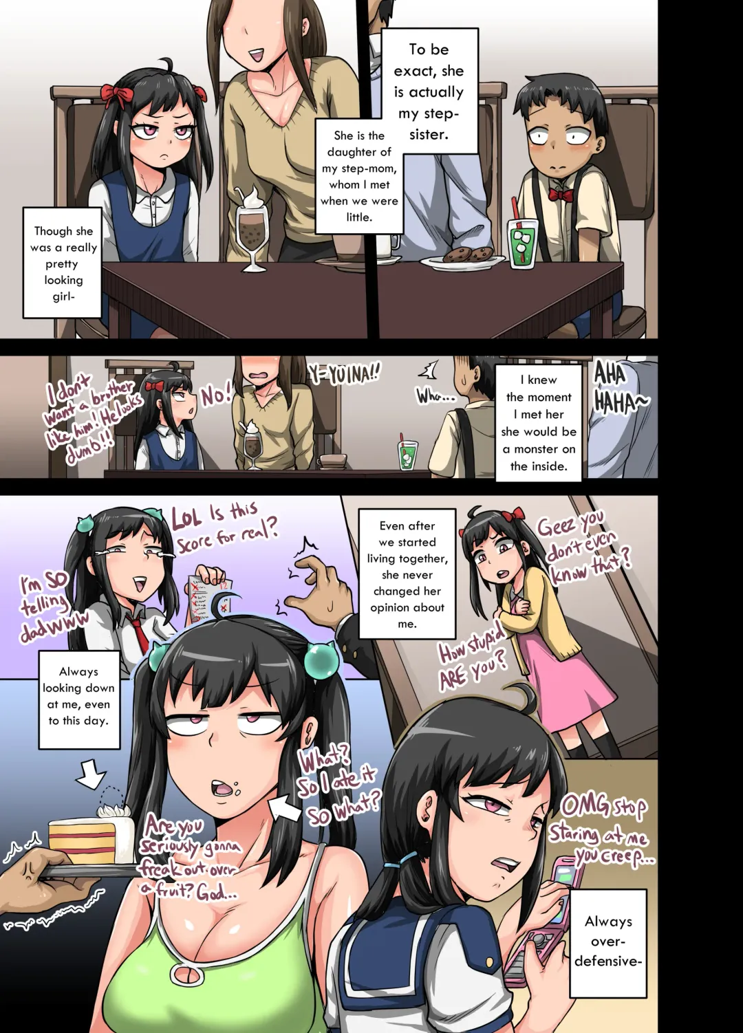 [Juna Juna Juice] Mukatsuku Imouto wa Chanto Shikaranakucha!! | Annoying (Step) Sister Needs to be Scolded!! Fhentai - Page 5