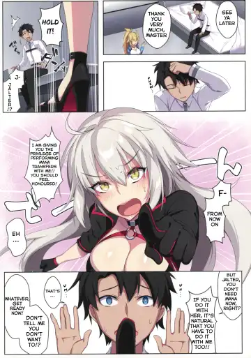 [Zeroshiki Kouichi] Jeanne Alter wa Maryoku Kyoukyuu o Shitai!? | Jeanne Alter Wants to Mana Transfer!? Fhentai - Page 4