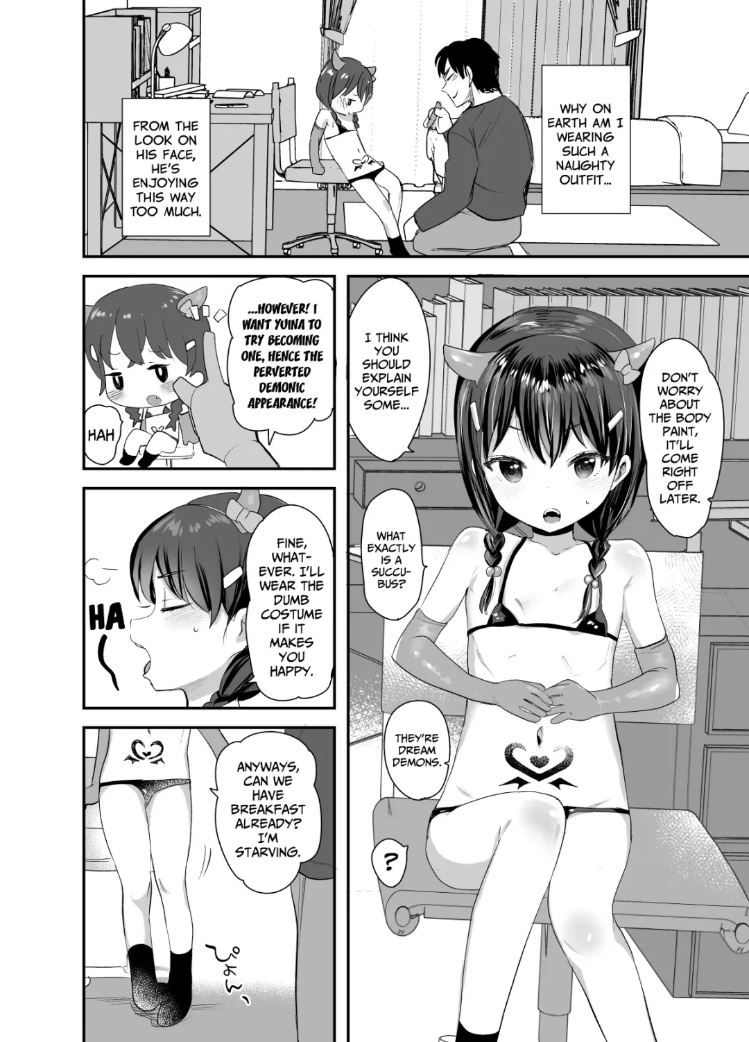 [Ronrinri Ronri] Cosplay Shitatte Succubus ni wa Narenai yo Onii-chan!| Even If I Cosplay as a Succubus I Can't Become One Onii-chan! Fhentai - Page 3