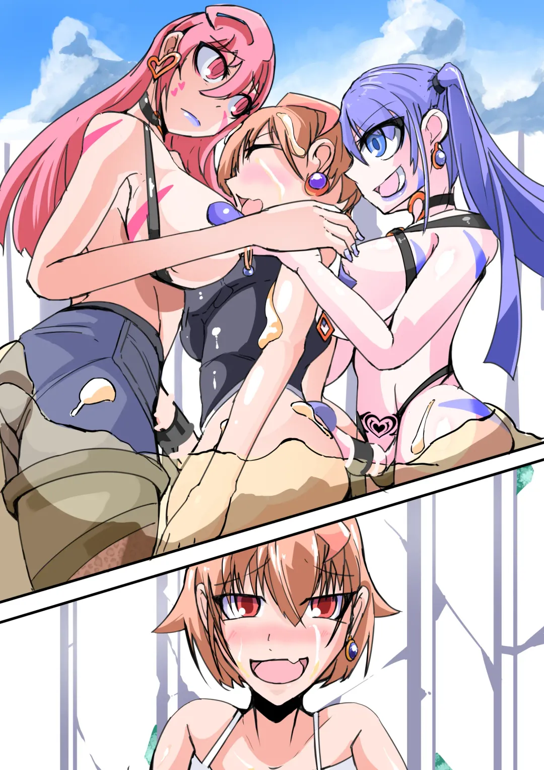 [Aruma] Futanari Dorei Gakuen-ka Keikaku 7 Fhentai - Page 64