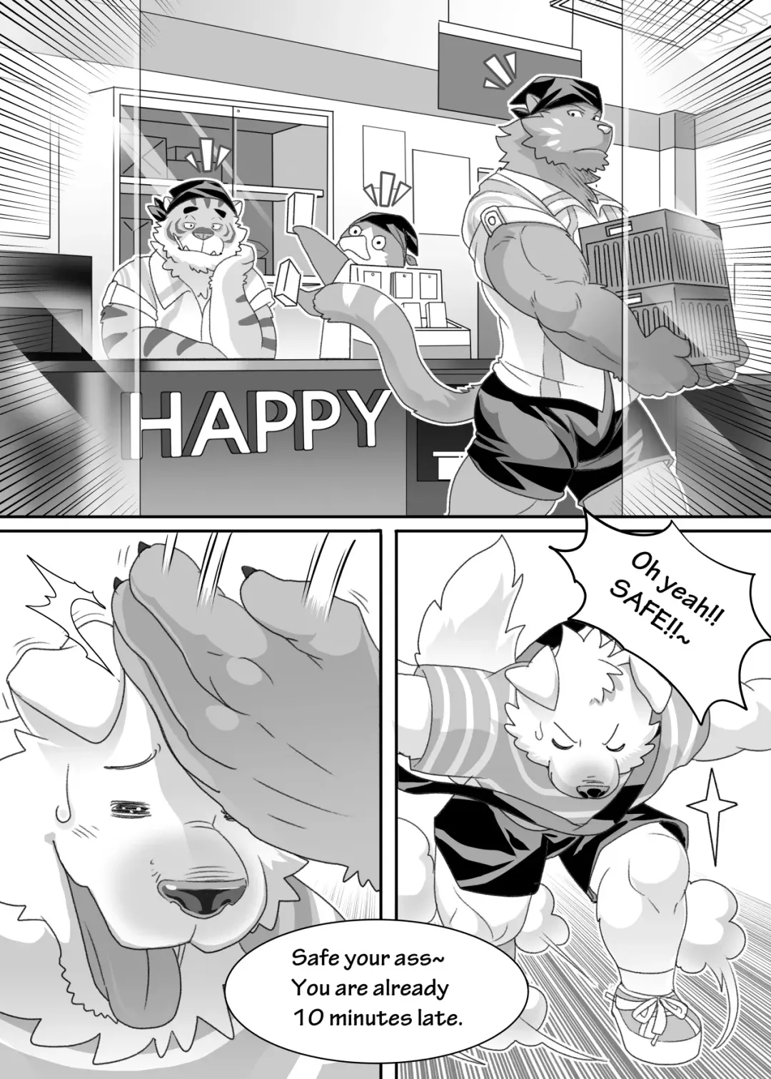 [Kuma Hachi] "Happy" Convenience Store Fhentai - Page 2