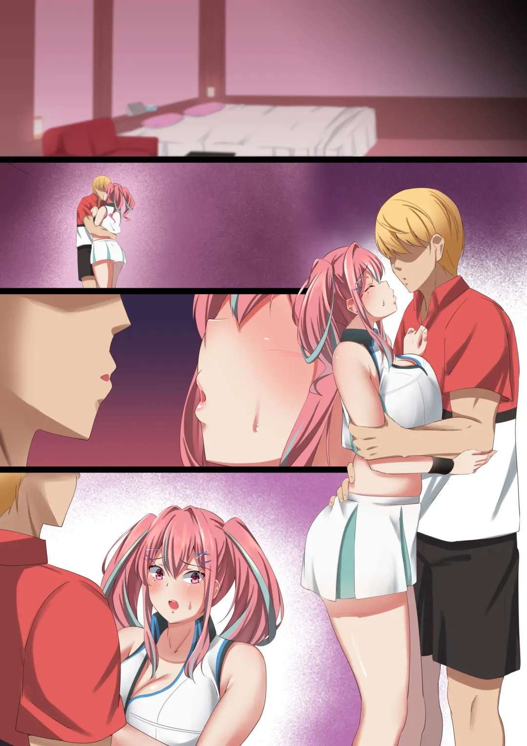 [Nanohana] Bakunyuu Gal no Ore no Kanojo ga TenniCir no Yarichin Otoko ni Netorareta Hanashi Fhentai - Page 33