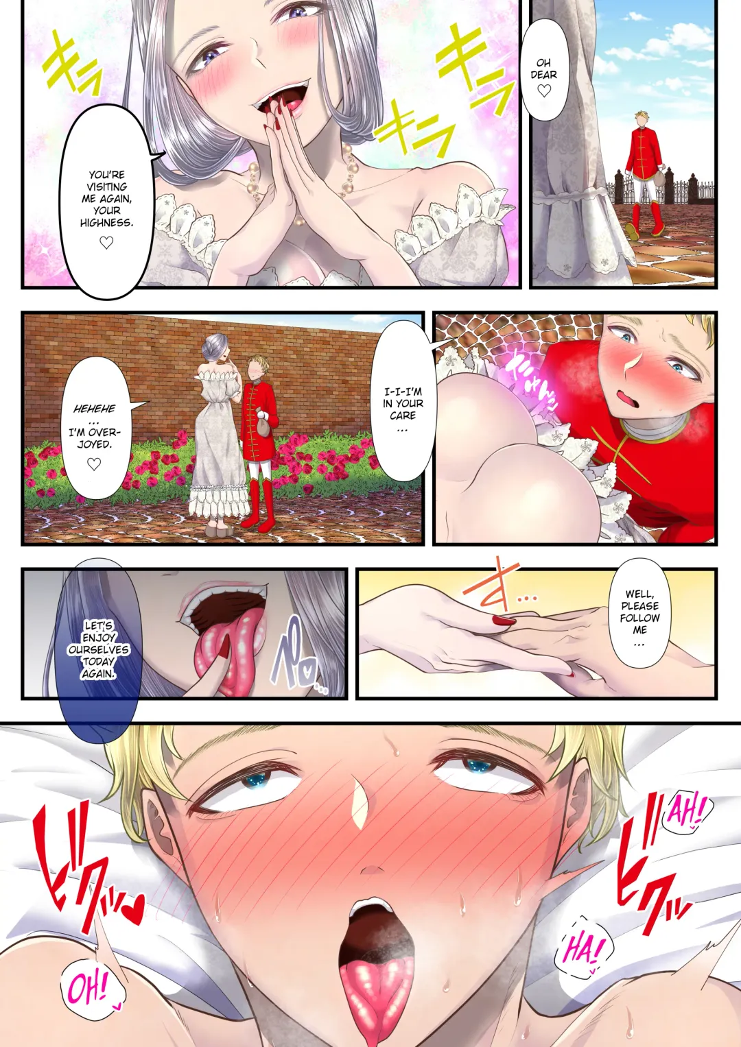 [Denchi] Koukyuu Shoufu no Baikoku Maso-ka Choukyou ~Juusha Baikyaku Hen~ | I became a a Masochist and Sold out my country at the Hands of this High Class Prostitute. Fhentai - Page 18
