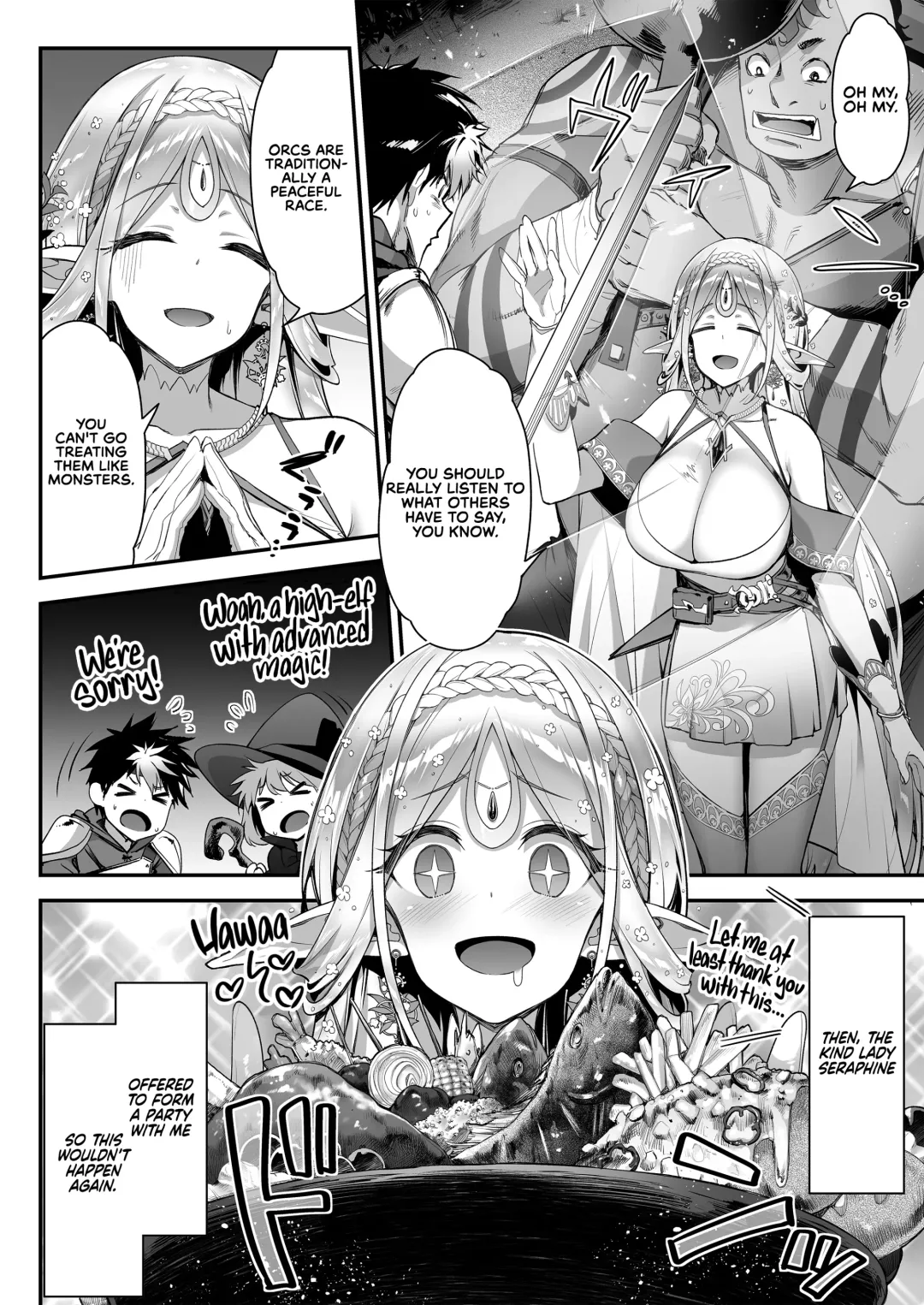 [Hakui Ami] Midara na Elf-san wa Orc-kun ga Osuki | The Lewd Elf likes the Orc Fhentai - Page 5