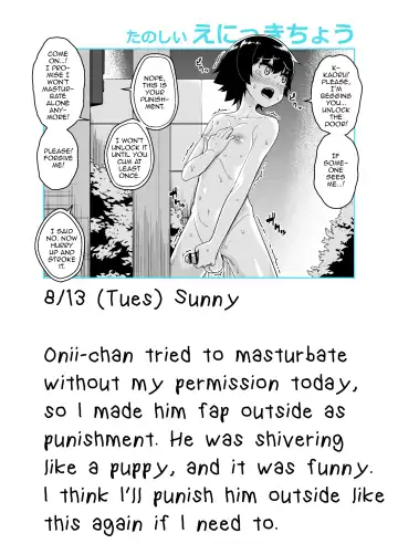 [Shinagawa Mikuzu] Onii-chan Choukyou Nikki Fhentai - Page 11