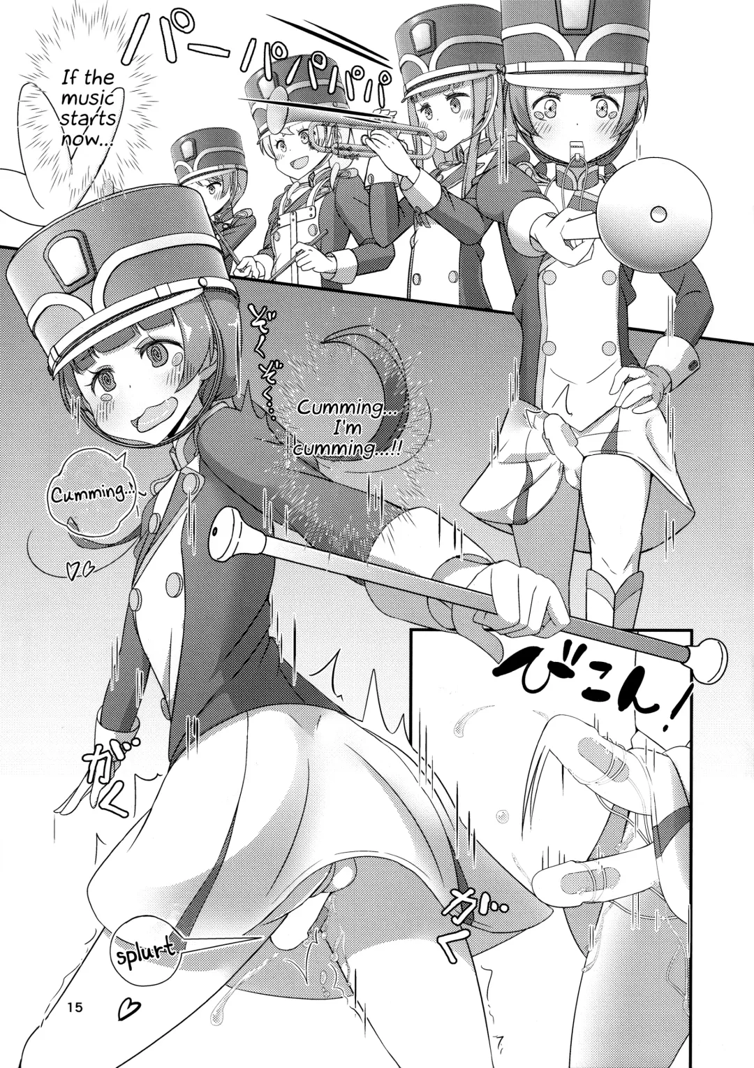 Sensei! Marching Band de "Jojisou" Shitemite! | Sensei! Try dressing up like a little girl in a Marching Band! Fhentai - Page 16