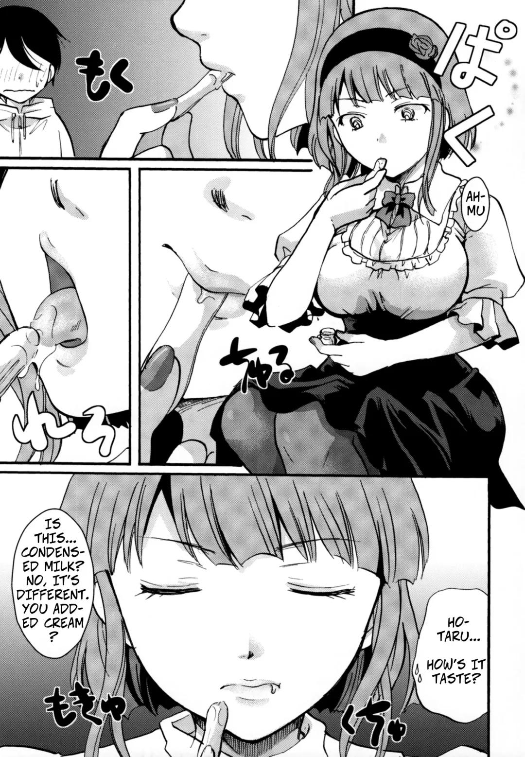 [Itou Ei] Muchi Shichu to Shoku Zato Kurocchi Shasei Dake! | Situations of Unknowingly Eating Cum and Crotch Cum Shots! Fhentai - Page 22