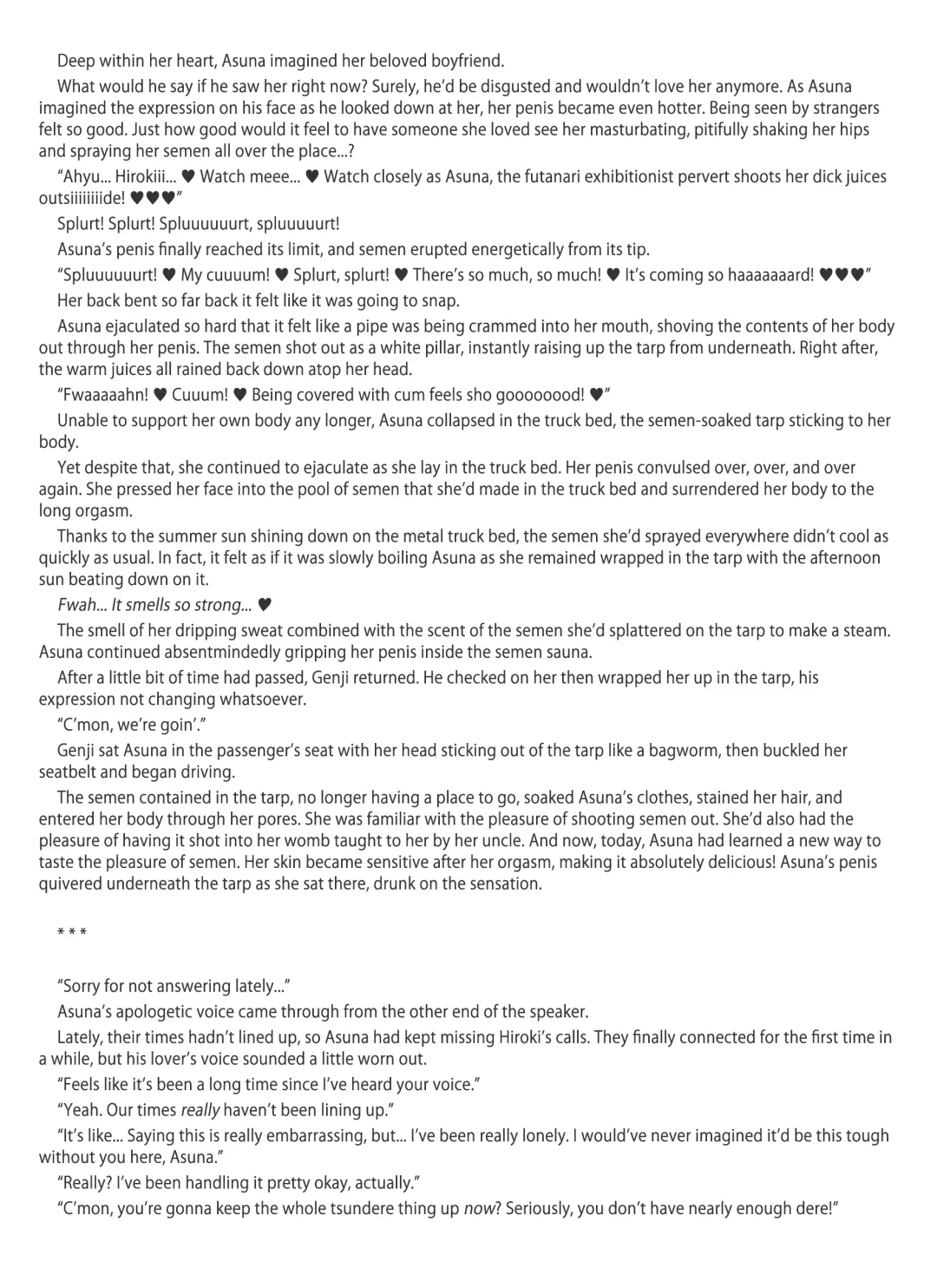 [Misakura Nankotsu] Futa Letter ~ I Believed in My Futanari Girlfriend and Sent Her to Her Uncle, Then She Got Super-addicted to his Conditioning and Sent Me Ahegao Peace Sign Videos...~ Fhentai - Page 53