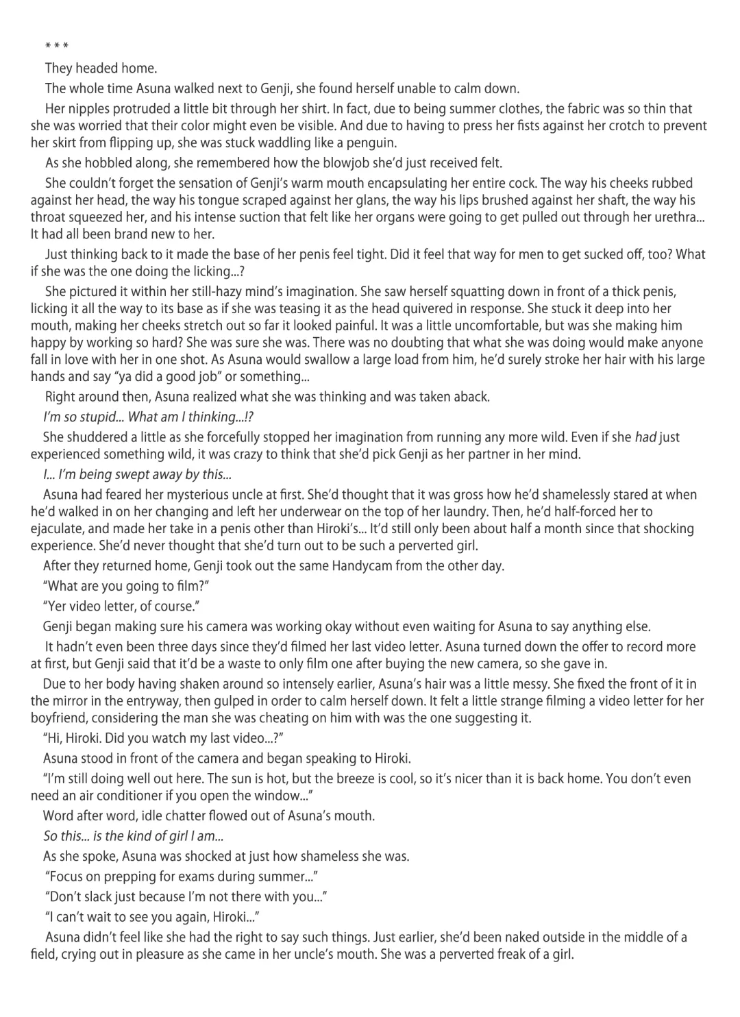 [Misakura Nankotsu] Futa Letter ~ I Believed in My Futanari Girlfriend and Sent Her to Her Uncle, Then She Got Super-addicted to his Conditioning and Sent Me Ahegao Peace Sign Videos...~ Fhentai - Page 63